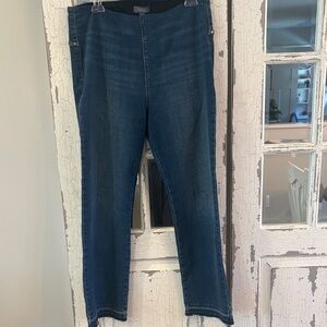 Lysse Dark Blue Ankle Pull on jeans